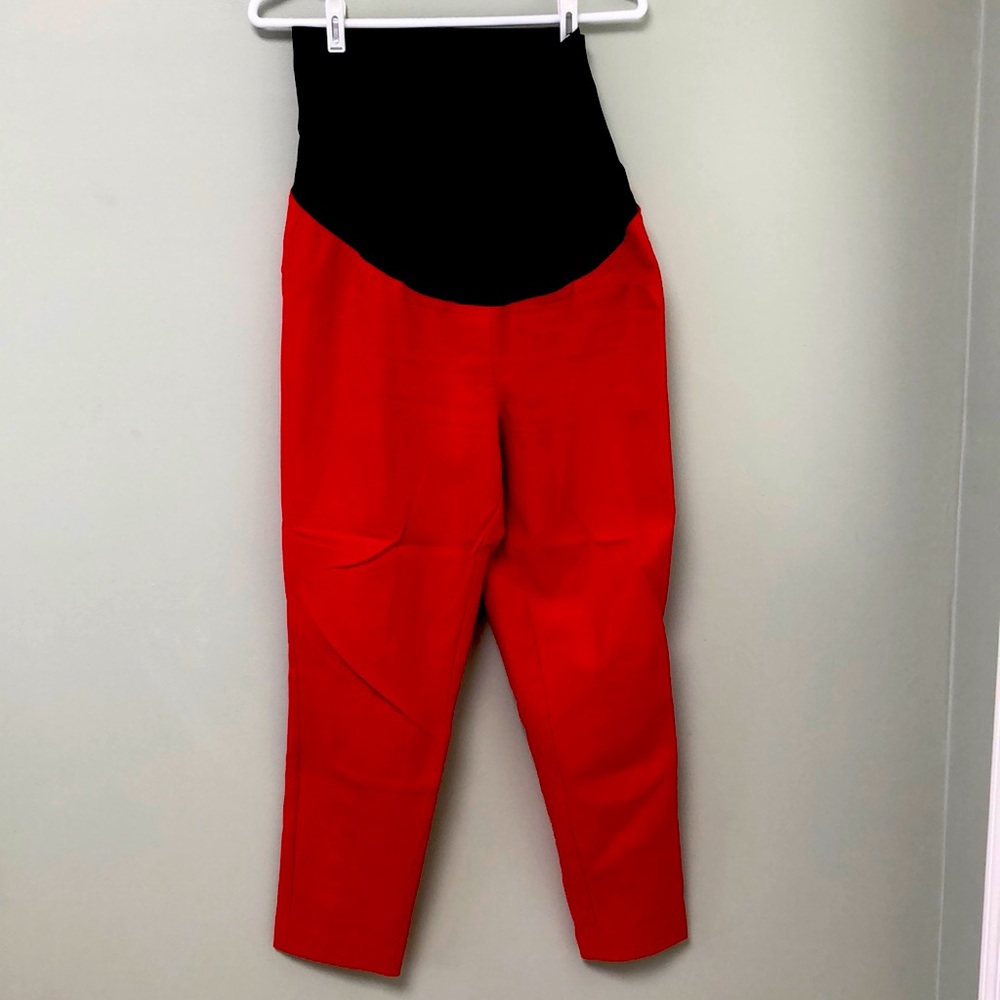 LOFT Maternity skinny ankle leg pants full panel